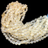 Natural Chalcedony Round 6mm Briolette Faceted Drilled Beads | VS Clarity | 16 inch Loose Strand Jewelry Making