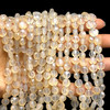 Natural Chalcedony Round 8mm Briolette Drilled Beads | VS Clarity | 16 inch Loose Strand Jewelry Making