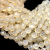 Natural Chalcedony Round 8x7mm Briolette Drilled Beads | VS Clarity | 16 inch Loose Strand Jewelry Making
