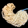 Natural Chalcedony Round 8x7mm Briolette Drilled Beads | VS Clarity | 16 inch Loose Strand Jewelry Making