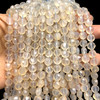 Natural Chalcedony Round 8x7mm Briolette Drilled Beads | VS Clarity | 16 inch Loose Strand Jewelry Making