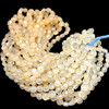 Natural Chalcedony Round 7.50mm Briolette Drilled Beads | VS Clarity | 16 inch Loose Strand Jewelry Making