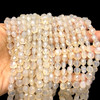 Natural Chalcedony Round 7.50mm Briolette Drilled Beads | VS Clarity | 16 inch Loose Strand Jewelry Making