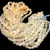 Natural Chalcedony Round 7.50mm Briolette Drilled Beads | VS Clarity | 16 inch Loose Strand Jewelry Making