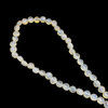 Natural Chalcedony Round 7x6.5mm Briolette Drilled Beads | VS Clarity | 16 inch Loose Strand Jewelry Making