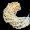 Natural Chalcedony Round 7x6.5mm Briolette Drilled Beads | VS Clarity | 16 inch Loose Strand Jewelry Making