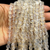 Natural Chalcedony Round 7x6.5mm Briolette Drilled Beads | VS Clarity | 16 inch Loose Strand Jewelry Making
