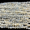 Natural Chalcedony Round 7x6.5mm Briolette Drilled Beads | VS Clarity | 16 inch Loose Strand Jewelry Making