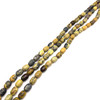 Natural Jasper Barrel Plain Smooth Cut VS Clarity 14x10 mm Yellow Mix Brown Color Loose Gemstone Strand Jewelry Making