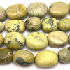 Natural Serpentine Gemstone Tumble Beads | VS Clarity 22x20mm Olive Green Color | Heart Chakra Healing Beads