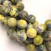 Natural Unakite Gemstone Ball 14mm Briolette Facet Cut Beads | VS Clarity Olive Color | Statement Necklace Beads