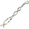 Fluorite Tumble 13x8-13x15 mm Plain Cut SI Clarity Multi Color Gemstone Beads Strand