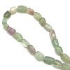 Fluorite Gemstone 11x10-20x13 mm Tumble Plain Cut SI Clarity Multi Color Beads Strand