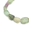 Fluorite Gemstone 11x10-20x13 mm Tumble Plain Cut SI Clarity Multi Color Beads Strand