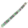 Fluorite Pumpkin Shape 14.5x10mm Plain Cut SI Clarity Multi Color Gemstone Beads Strand