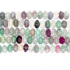 Fluorite 14.5X10 mm Pumpkin Plain Cut SI Clarity Multi Color Gemstone Beads Strand