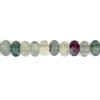 Fluorite 14.5X10 mm Pumpkin Plain Cut SI Clarity Multi Color Gemstone Beads Strand