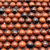 Natural Obsidian Gemstone Ball 6mm Plain Smooth Cut Beads | VS Clarity Copper Brown Black Color | Loose Gemstone Beads