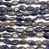 Natural Iolite Gemstone Beads | Mani Plain Smooth SI Clarity | 8x7-13x8mm Zaffre Blue Color 17 Inch Loose Strand Jewelry Making