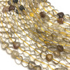 Natural Rutile Gemstone Heart 10mm Plain Smooth Drilled Beads | Light Brown Color SI Clarity | 16 Inch Loose Bead Strand
