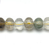 Natural Rutile Gemstone Pumpkin 13mm Plain Smooth Drilled Beads | Gold Crystal Color SI Clarity | 15.5 Inch Loose Bead Strand