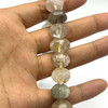 Natural Rutile Gemstone Pumpkin 13mm Plain Smooth Drilled Beads | Gold Crystal Color SI Clarity | 15.5 Inch Loose Bead Strand
