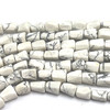 Howlite Gemstone 10x8mm Cone Plain Cut VS Clarity White Color Beads Strand