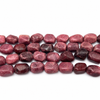 Rhodonite Gemstone Tumble Plain Smooth Beads | 20x12mm Dusty Pink VS Clarity | Loose Bead Strand Jewelry Making