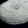 Crystal Rondelle 5-4.5mm Hand Cut Faceted Drilled Beads | Master Healer Crystal VS Clarity | 14 Inch Loose Bead Strand Jewelry Making