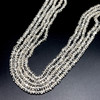 Crystal Rondelle 5mm Plain Smooth Drilled Beads | Master Healer Crystal | VS Clarity 14 Inch Loose Bead Strand Jewelry Making