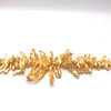 Shell Beads Strand 40x8-19x7 mm Fancy Plain Cut VVS2 Clarity Golden Color Handmade Jewelry Making
