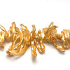 Shell Beads Strand 40x8-19x7 mm Fancy Plain Cut VVS2 Clarity Golden Color Handmade Jewelry Making