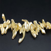 Shell Beads Strand 40x4-17x4 mm Fancy Plain Cut VVS2 Clarity Light Gold Color Birthstone Jewelry Making