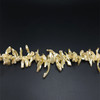 Shell Beads Strand 40x4-17x4 mm Fancy Plain Cut VVS2 Clarity Light Gold Color Birthstone Jewelry Making