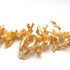 Shell Beads Strand 47x9-12x5 mm Fancy Plain Cut VVS2 Clarity Golden Color Birthstone Jewelry Making