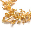 Shell Beads Strand 47x9-12x5 mm Fancy Plain Cut VVS2 Clarity Golden Color Birthstone Jewelry Making