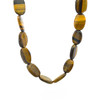 Tiger's Eye Gemstone Beads Strand 21x15 mm Mani Plain Cut VS Clarity Brownish Yellow Color Birthstone Jewelry Making