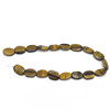 Tiger's Eye Gemstone Beads Strand 21x15 mm Mani Plain Cut VS Clarity Brownish Yellow Color Birthstone Jewelry Making