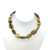 Tiger's Eye Gemstone Beads Strand 21x15 mm Mani Plain Cut VS Clarity Brownish Yellow Color Birthstone Jewelry Making