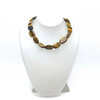 Tiger's Eye Gemstone Beads Strand 21x15 mm Mani Plain Cut VS Clarity Brownish Yellow Color Birthstone Jewelry Making