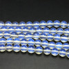 Glass Beads Strand 8.5-8 mm Ball Plain Cut VVS Clarity Transparent White Color Birthstone Jewelry Making