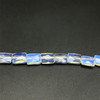 Glass Beads Strand 8x6 mm Rectangle Briolette Cut VS Clarity White Color Birthstone Jewelry Making