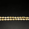 Shell Beads Strand 12x8.5 mm Leaf Carved Cut VVS Clarity Light Yellow Color Birthstone Jewelry Making