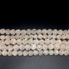 Rose Quartz Beads Strand 14.5x8 mm Craving Flower Plain Cut VS Clarity Pale Pink Color Birthstone Jewelry Making