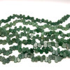 Natural Aventurine Gemstone Tumble Beads 18x11-14x10mm Plain Cut | VS Clarity Pine Green Color | March Birthstone Strand
