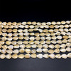 Shell Beads Strand 16x13 mm Leaf Carved Cut VVS Clarity Light Yellow Color Birthstone Jewelry Making