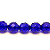 Glass Beads Strand 12.0 mm Ball Briolette Cut VS Clarity Navy Blue Color Birthstone Jewelry Making