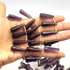 Glass Beads Strand 27x8-19x8 mm Round Tear Drop Plain Cut VS Clarity Brown Color Birthstone Jewelry Making