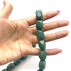 Natural Aventurine Gemstone Tumble Beads 18x13mm Plain Cut | VS Clarity Forest Green Color | Handmade Jewelry Making