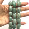 Jade Beads Strand 19x13-17x12 mm Tumble Plain Cut VS Clarity Fern Color Birthstone Jewelry Making